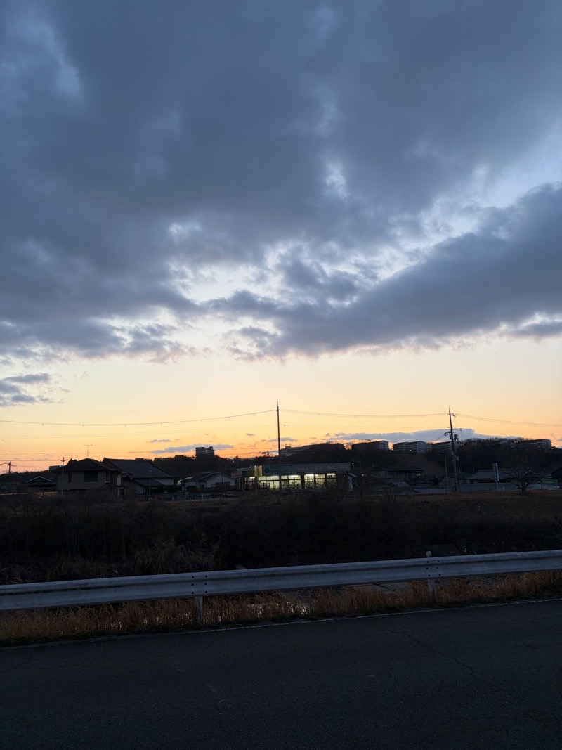 綺麗な夕日に疲れも吹っ飛びます